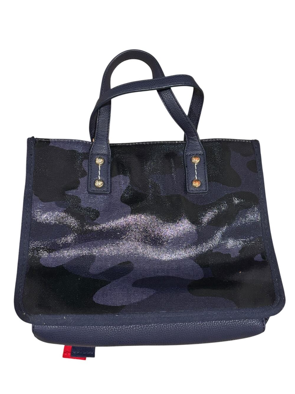 Tommy Hilfiger Navy Camo Signature Tote Crossbody Bag
